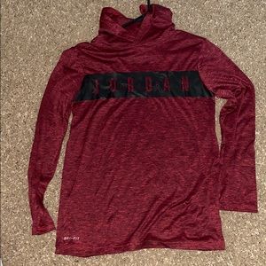 Jordan dri fit long sleeve with hood